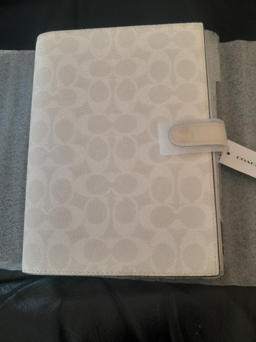 New Coach Notebook In White/chalk Color New With Tags